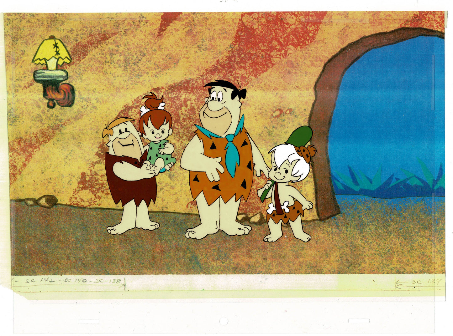 Flintstones Fred Flintstone Animation Art Model Publicity Cel Hanna Barbera OHC