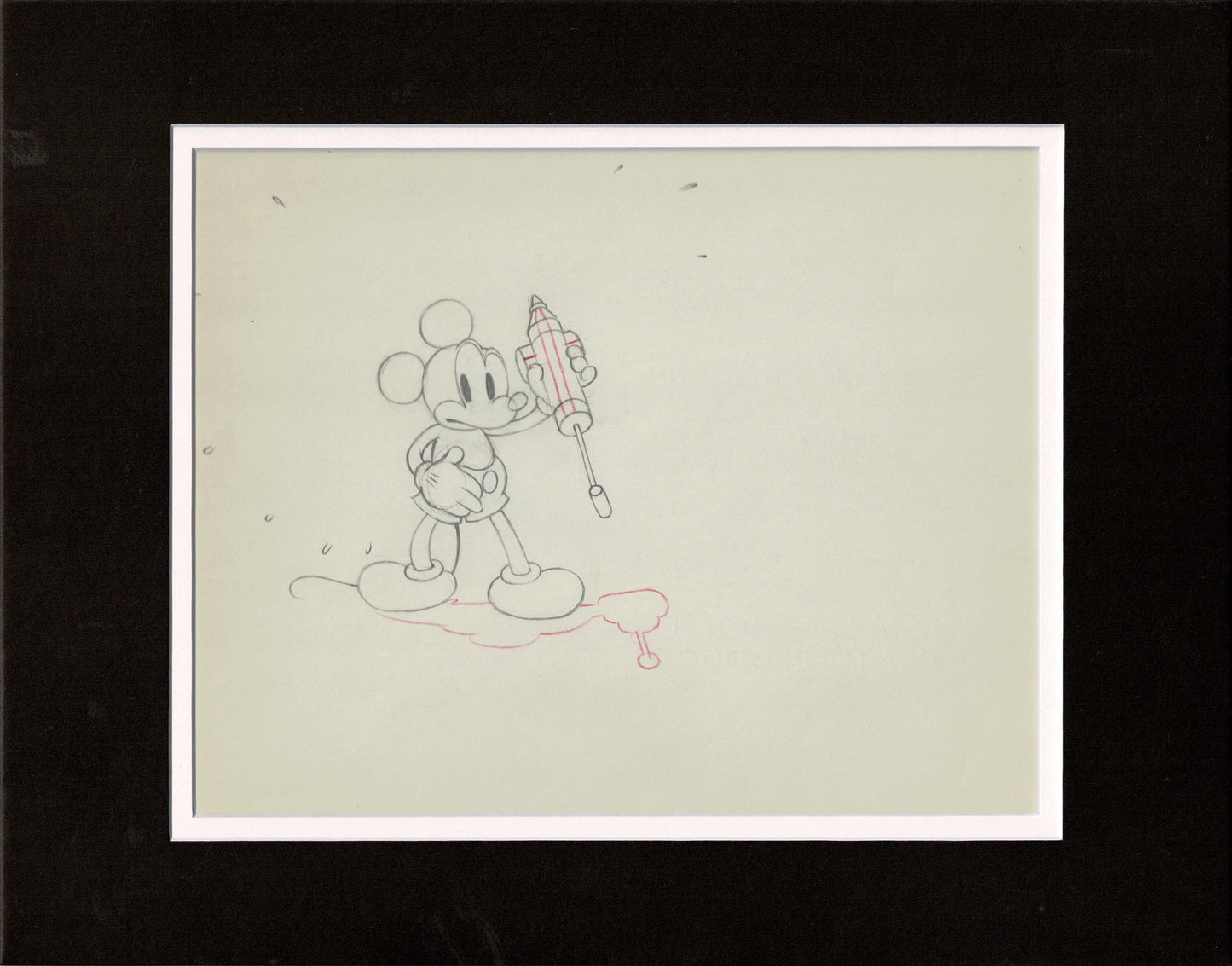 Mickey Mouse 1935 Original Production Animation Cel Drawing from Disney Mickey's Garden 67