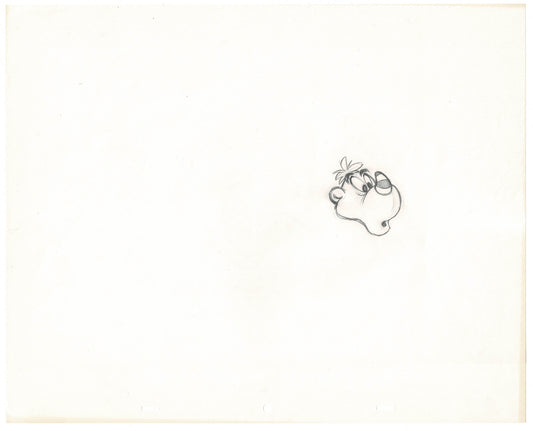 Wuzzles Rhinokey Walt Disney Original Production Animation Concept Drawing by Willie Ito 1985 a