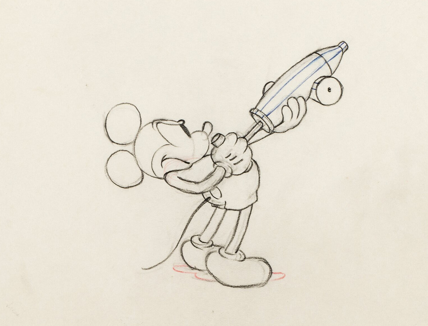 Mickey Mouse 1935 Original Production Animation Cel Drawing from Disney Mickey's Garden 95