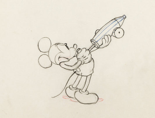 Mickey Mouse 1935 Original Production Animation Cel Drawing from Disney Mickey's Garden 95