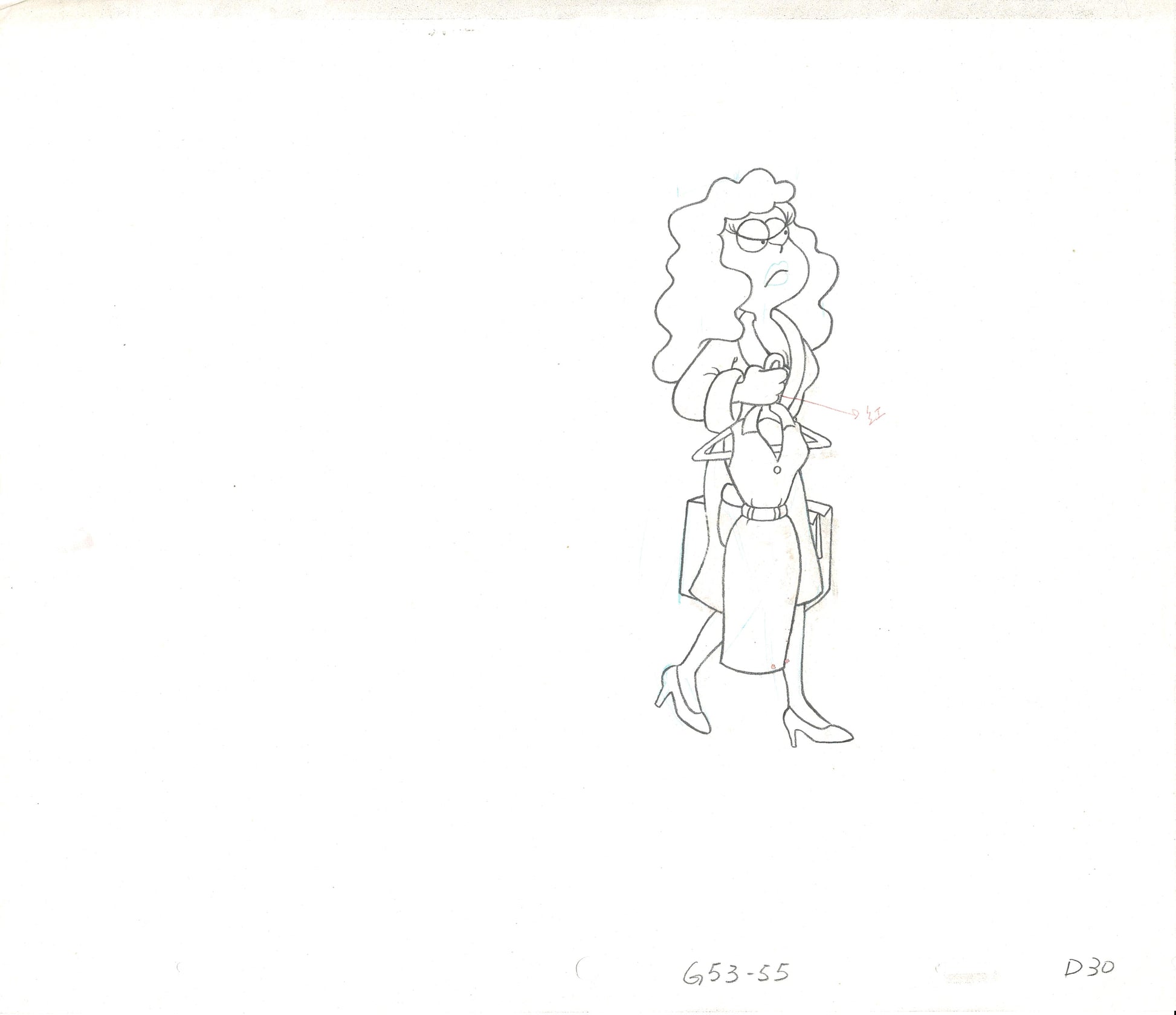 Garfield and Friends Liz Wilson Original Production Animation Cel Draw ...