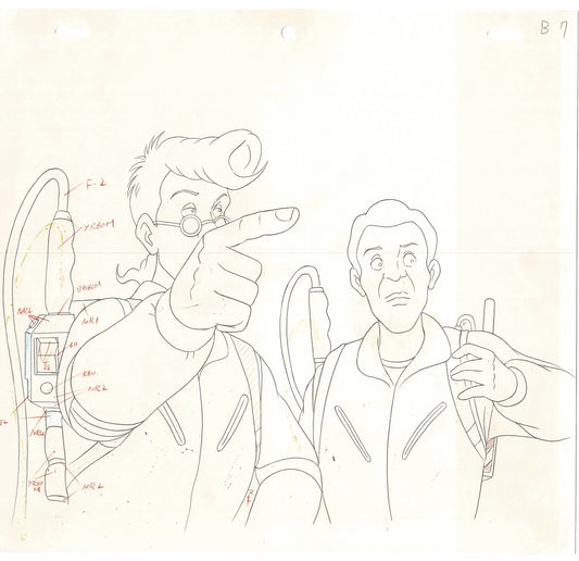 The Real Ghostbusters DIC Production Animation Cel Drawing 1986-1991 B-013