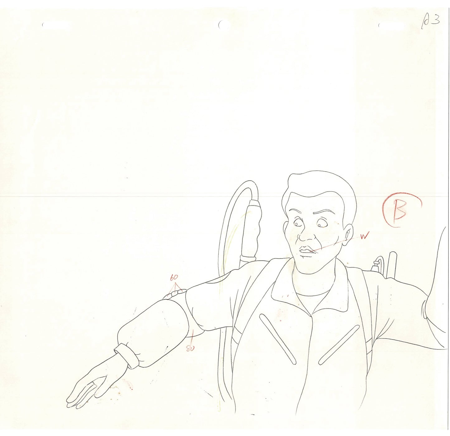 The Real Ghostbusters DIC Production Animation Cel Drawing 1986-1991 B-017