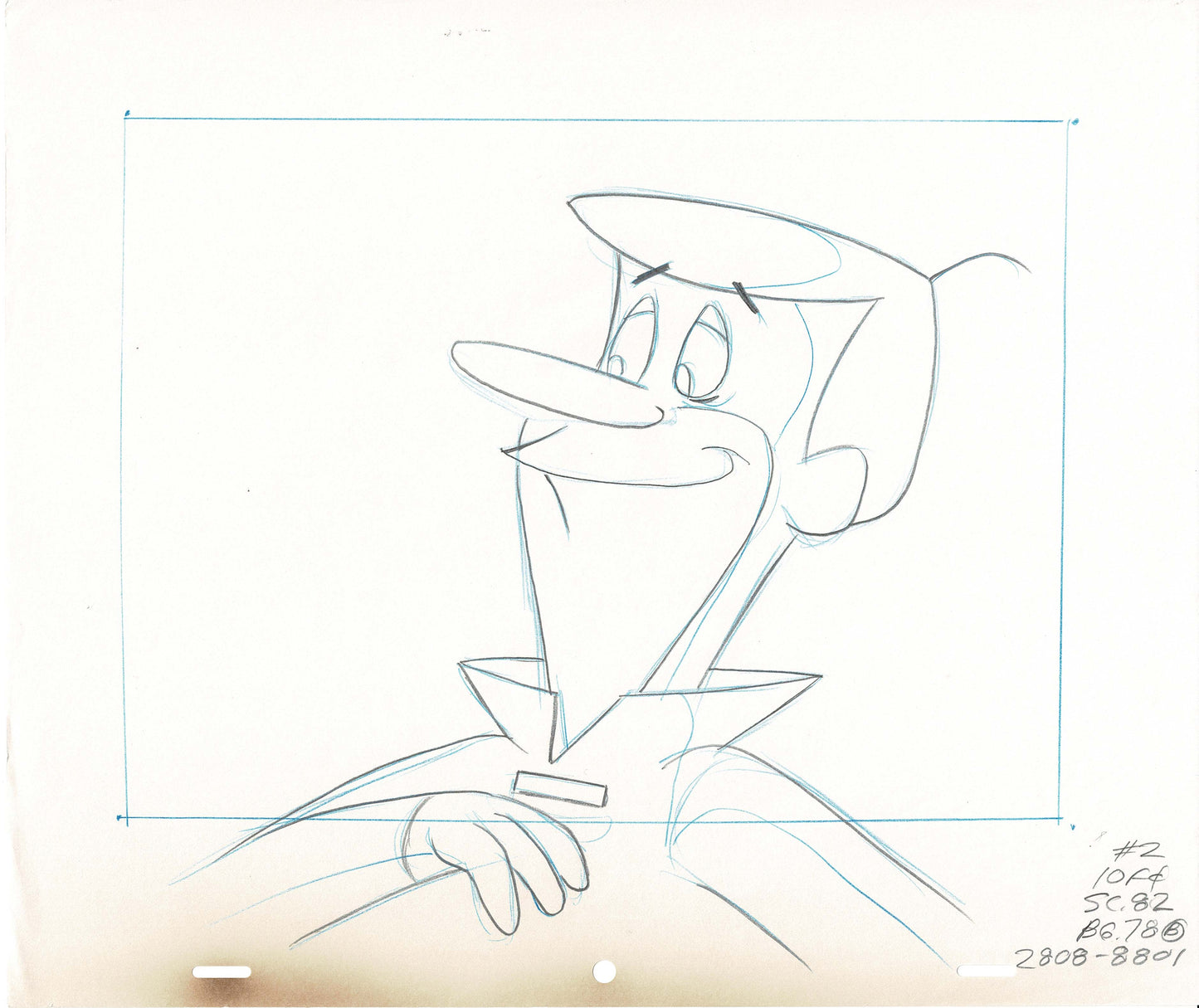 George Jetson Movie Production Animation Layout Drawing Hanna Barbera 1990 2