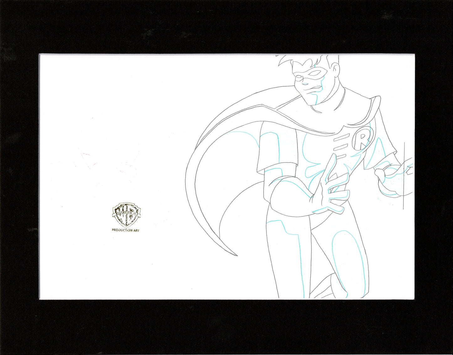 Batman the Animated Series BTAS Robin Production Animation Cel Drawing Warner Brothers DC 1992 If You're So Smart Episode 28