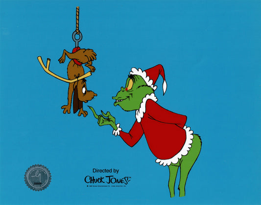 How the Grinch Stole Christmas with Max Boo Hoo Chuck Jones Sericel 1995 OH