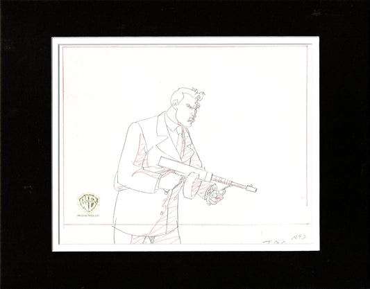 Batman the Animated Series Two-Face Production Animation Cel Drawing Warner Brothers DC 1993 Shadow of the Bat 2 Episode 36