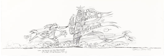 Chuck Jones SIGNED Warner Bros Paper Gift Card Print 1975 OH