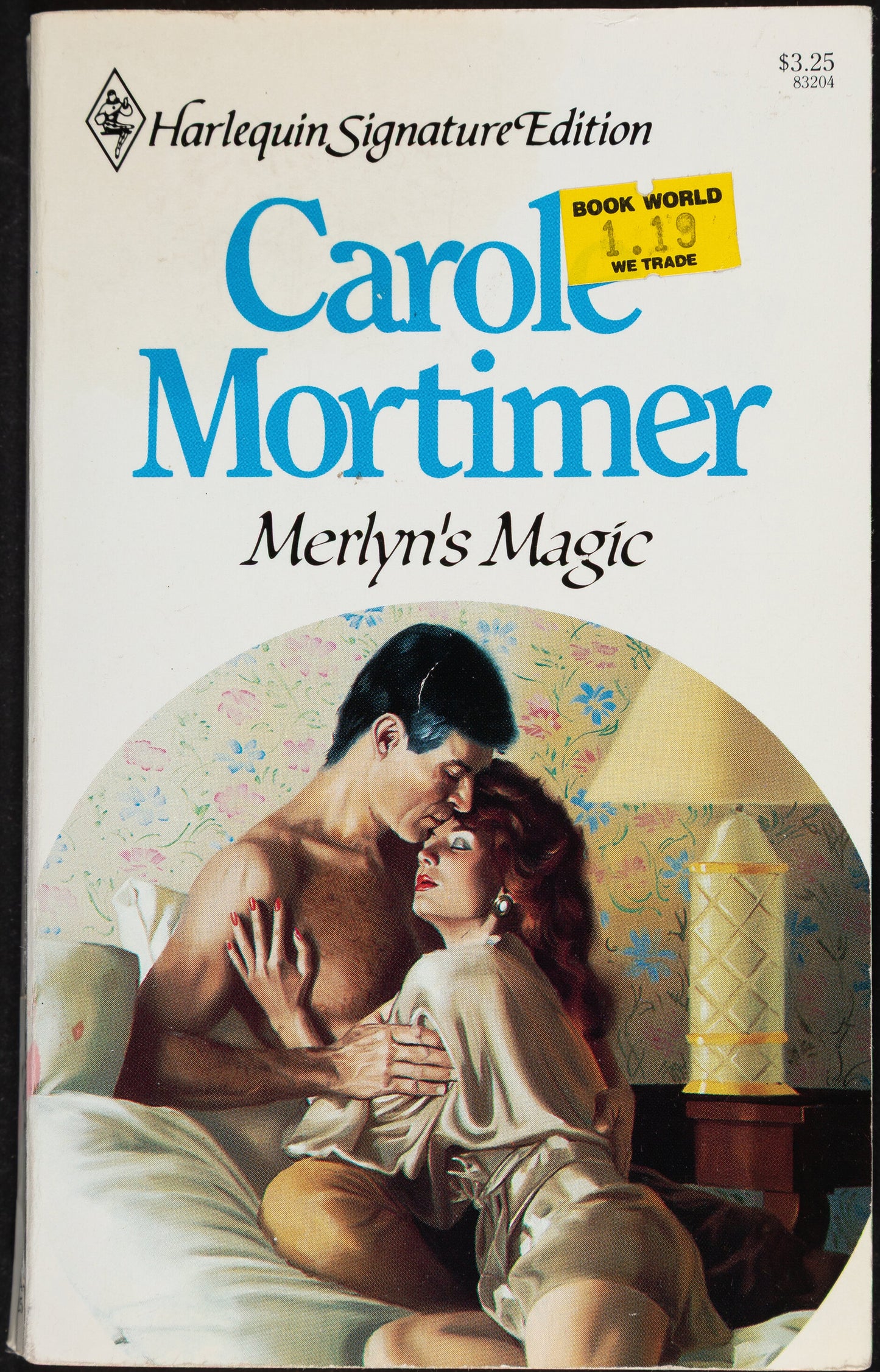 Harlequin Book Cover Original Art Painting Merlyn's Magic Carole Mortimer 1986 Signed by Artist Danny Crouse