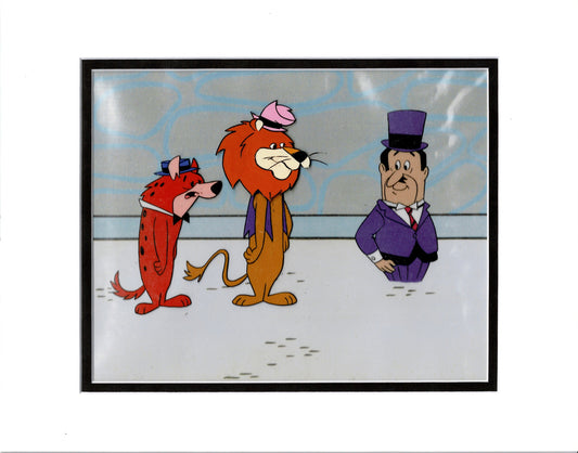 Lippy the Lion Hardy Har Har 1960s Production Animation Cel Setup from Hanna Barbera fl