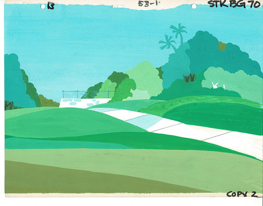 Help! It's The Hair Bear Bunch Original Production Animation Background Hanna Barbera 1971 b-10