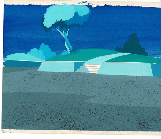 Help! It's The Hair Bear Bunch Original Production Animation Background Hanna Barbera 1971 b-13