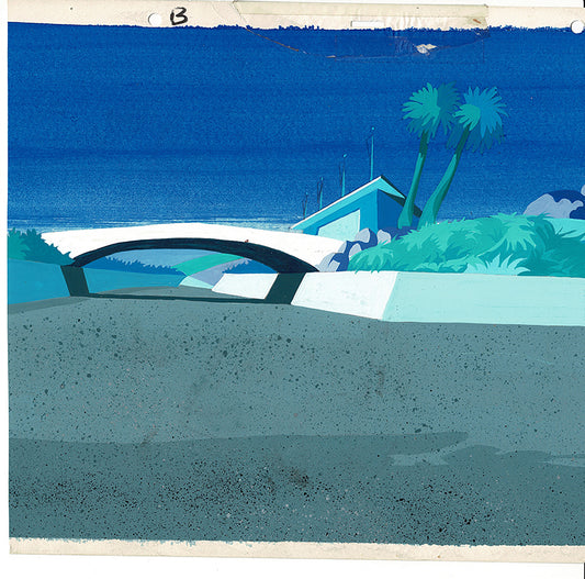 Help! It's The Hair Bear Bunch Original Production Animation Background Hanna Barbera 1971 b-14
