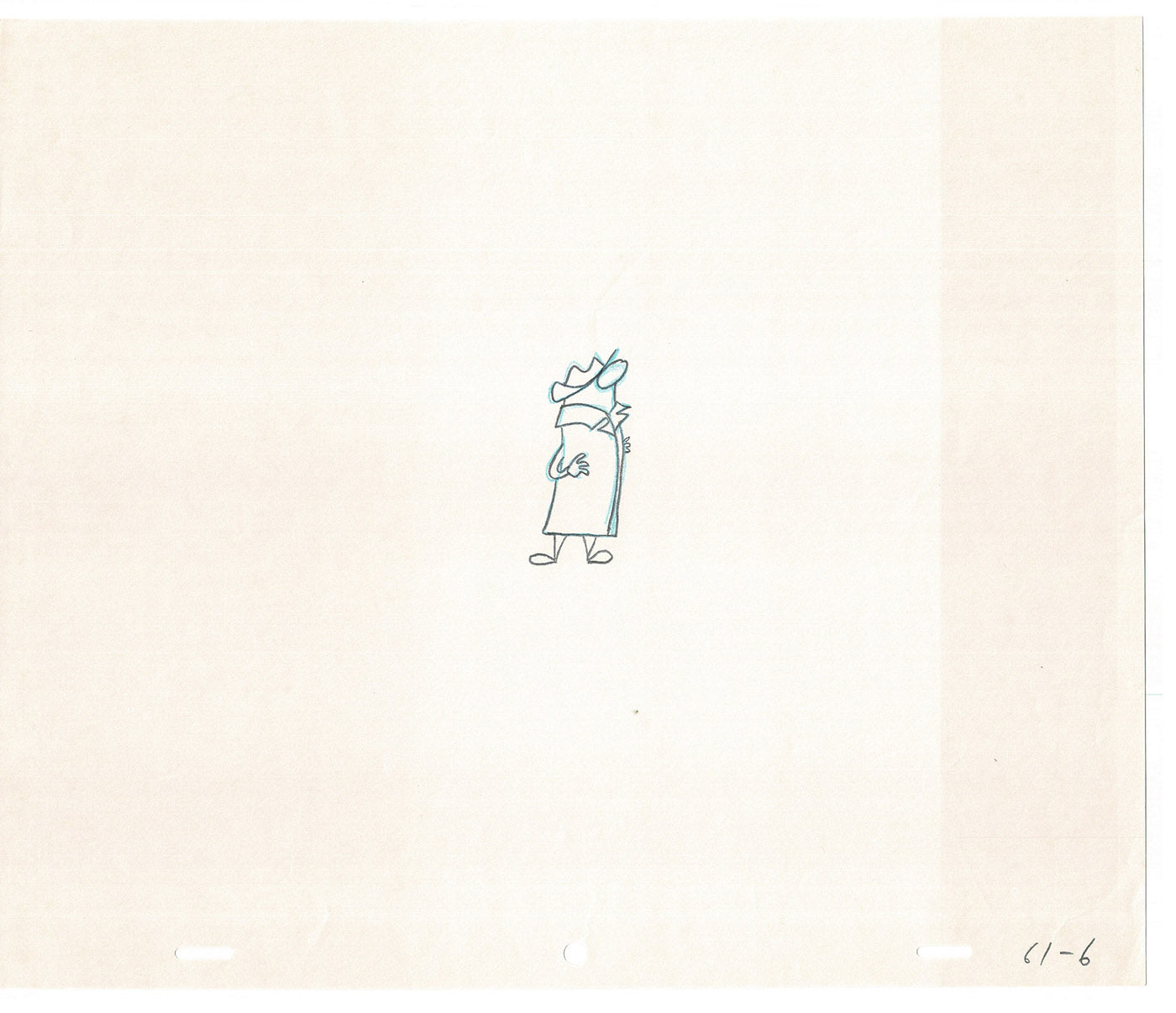 Sesame Street Cel Drawing Detective The Heavyweight Production Cartoon Ivanick 1989 BD-08