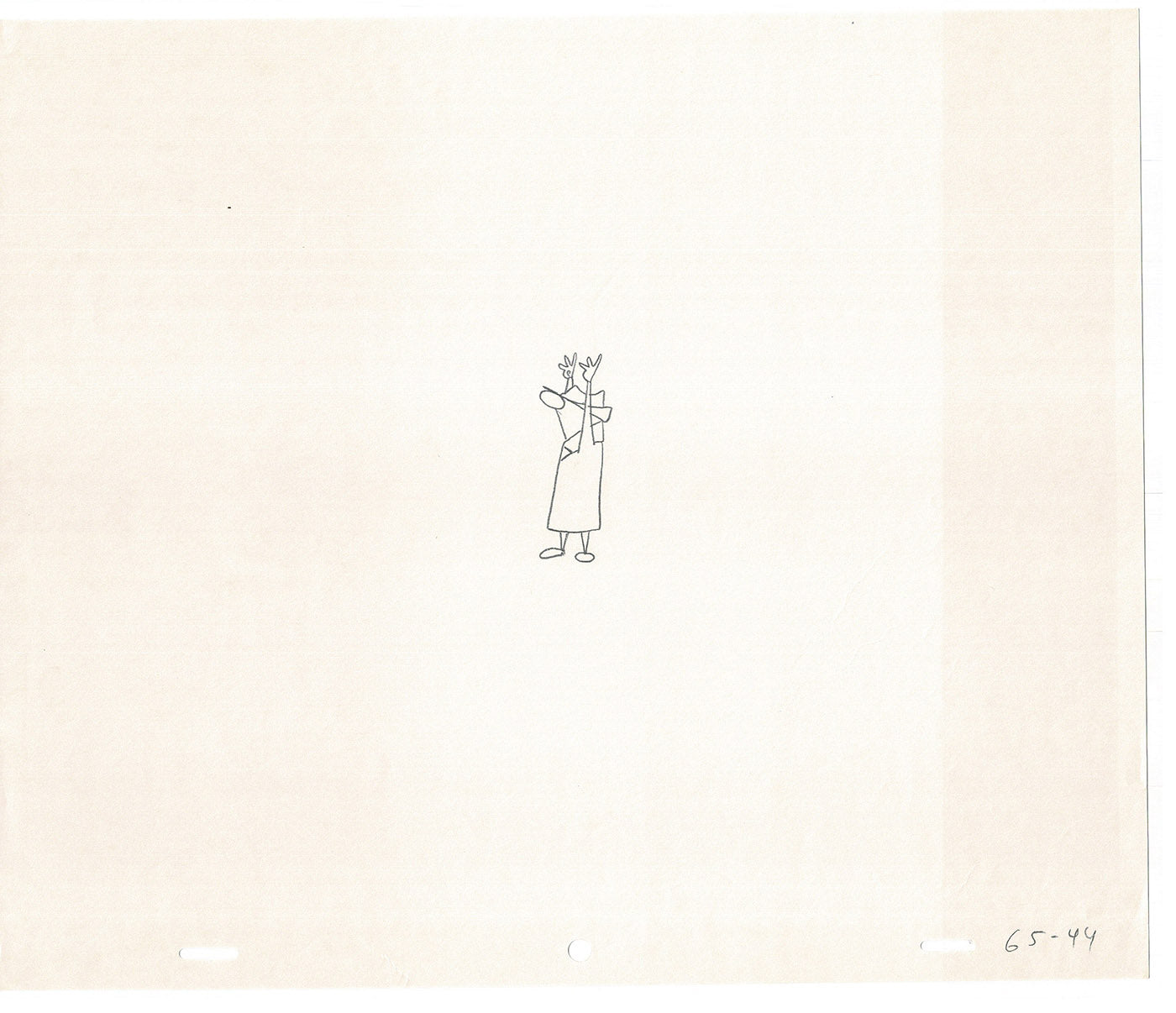 Sesame Street Cel Drawing Detective The Heavyweight Production Cartoon Ivanick 1989 BD-26