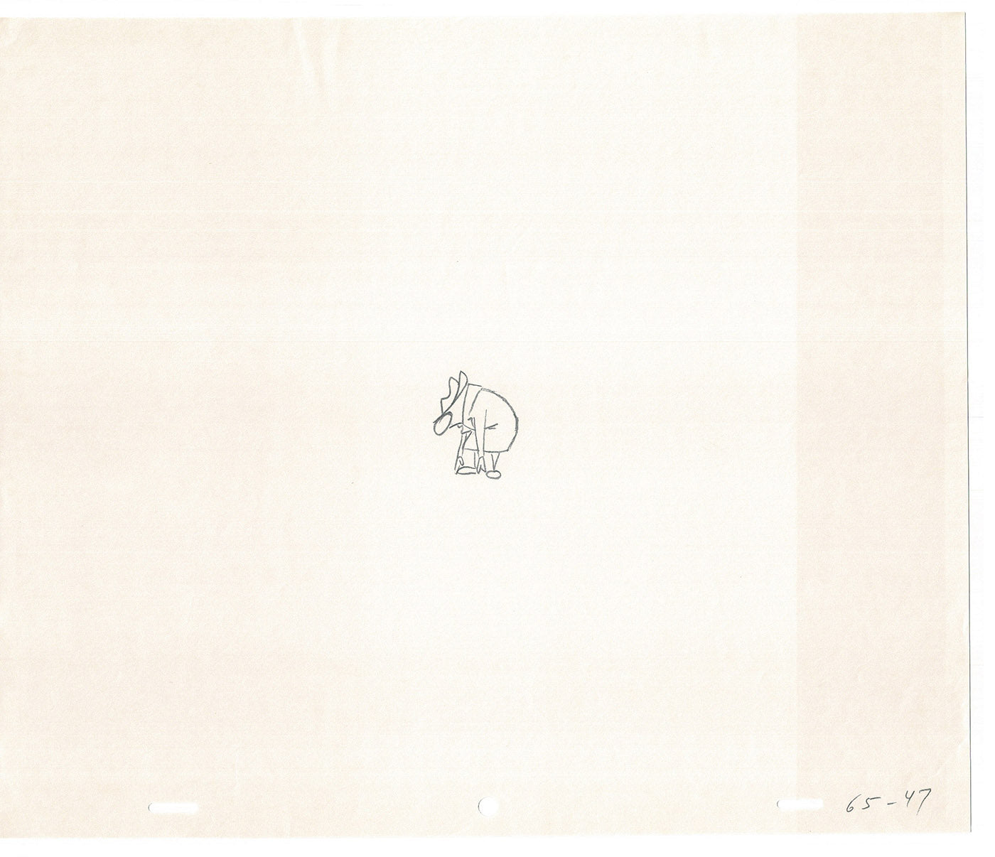 Sesame Street Cel Drawing Detective The Heavyweight Production Cartoon Ivanick 1989 BD-29