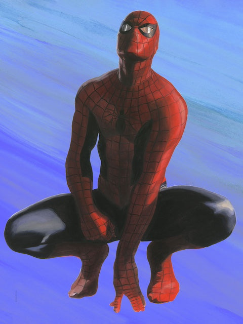 Alex Ross SIGNED Marvel Heroes Spider-Man SDCC 2024 Exclusive Print on Paper Limited Edition of 25 Artist Proof Edition