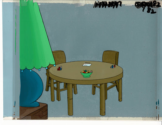 Hero High Cartoon BACKGROUND Hand-Painted Production Filmation 1981-2 A-02