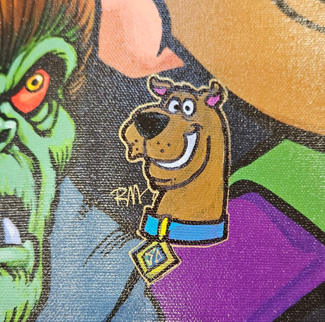 Scooby Doo Zoinks! Randy Martinez SIGNED Giclee Canvas Ltd Ed 50 WITH REMARQUE