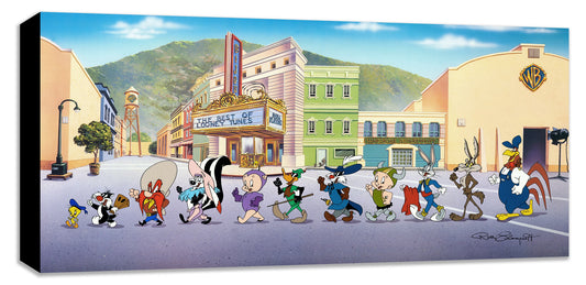Looney Tunes Bugs Bunny Warner Brothers Mighty Mini Gallery-Wrapped Limited Edition of 1500 Canvas Print Looney Tunes on Parade