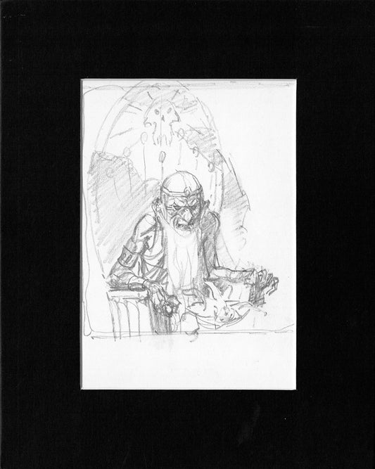 Mike Hoffman Comic Book Artist Personal Original Pencil Art Notebook Page From 2013 A-m11