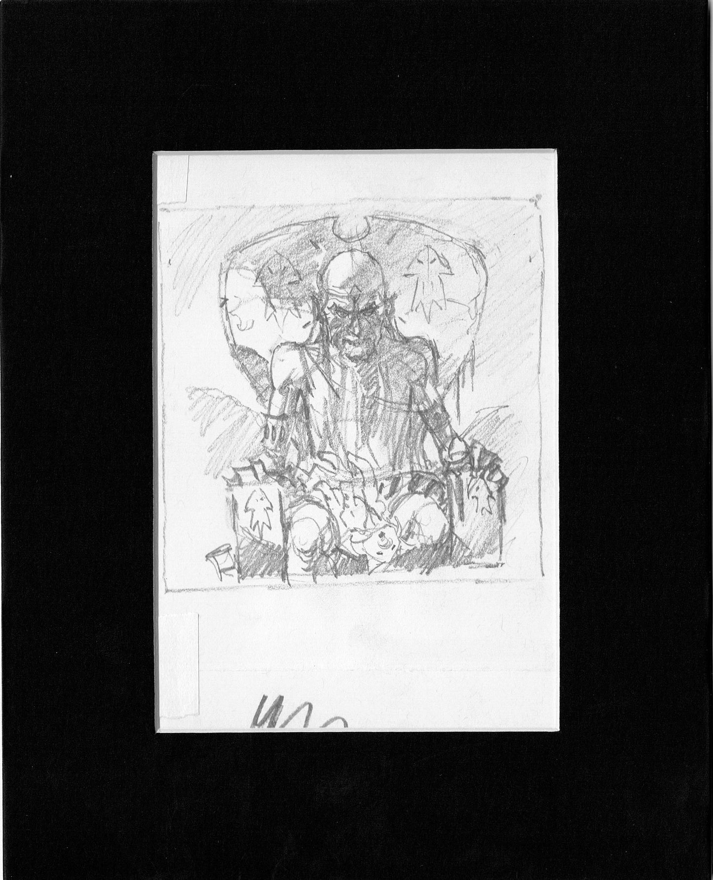 Mike Hoffman Comic Book Artist Personal Original Pencil Art Notebook Page From 2013 A-m13