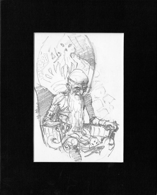 Mike Hoffman Comic Book Artist Personal Original Pencil Art Notebook Page From 2013 A-m14