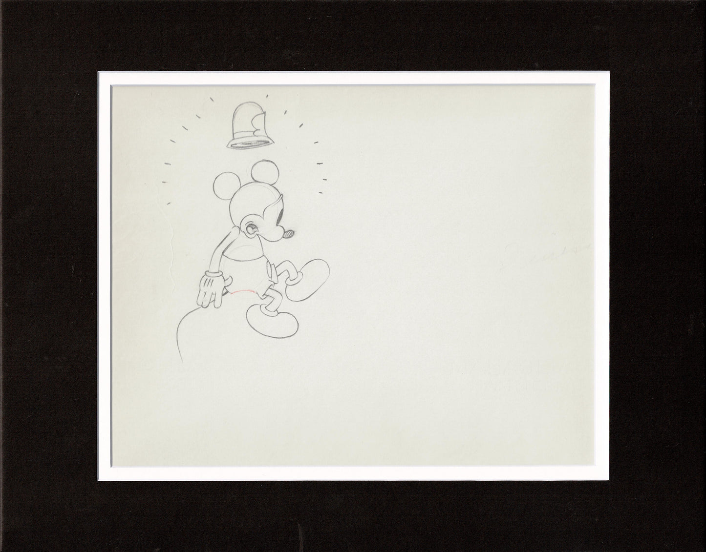 Mickey Mouse 1934 Original Production Animation Cel Drawing from Disney The Dognapper 38A