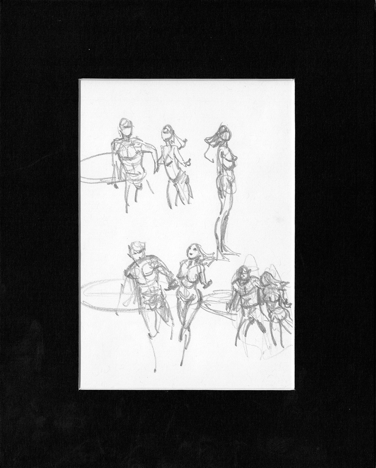 Mike Hoffman Comic Book Artist Personal Original Pencil Art Notebook Page From 2013 A-m49