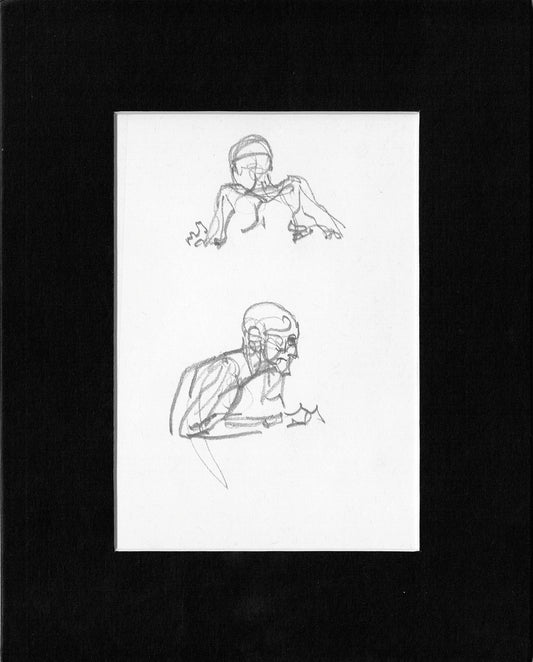 Mike Hoffman Comic Book Artist Personal Original Pencil Art Notebook Page From 2013 A-m5