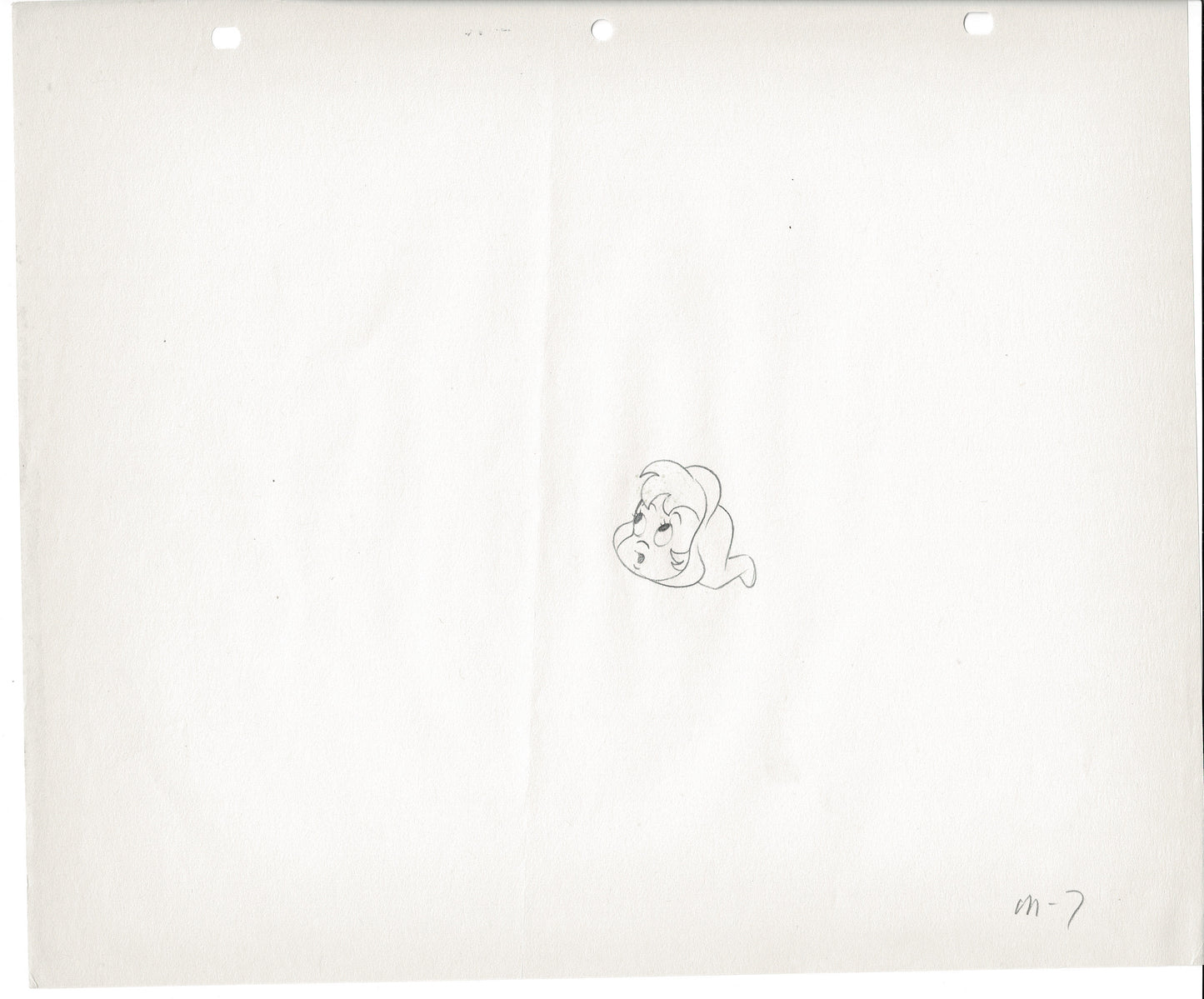 Casper the Friendly Ghost Wendy the Good Little Witch Cartoon Animation Production Cel and Drawing from 1963 Harvey m7