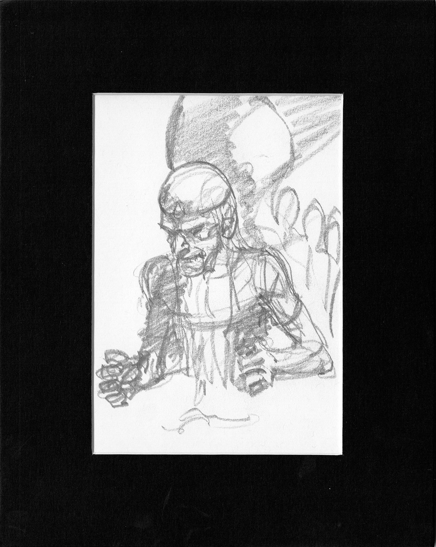 Mike Hoffman Comic Book Artist Personal Original Pencil Art Notebook Page From 2013 A-m8