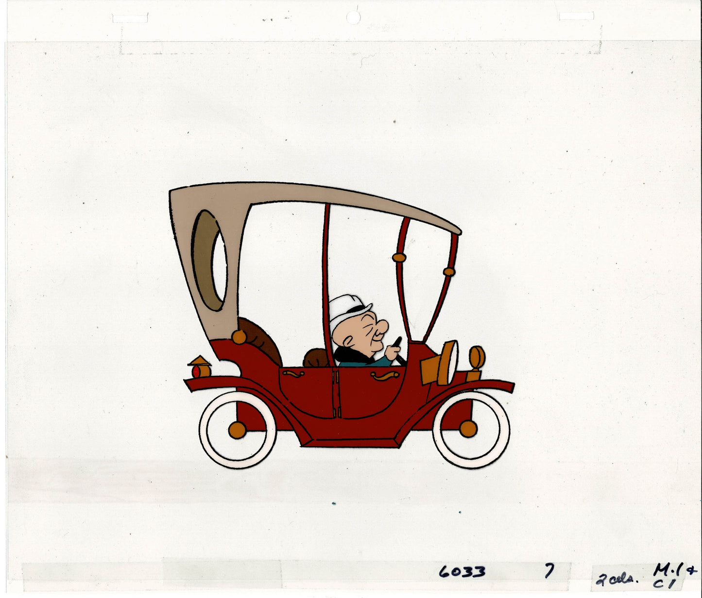 Mr Magoo Cartoon Art Collectible Cel n Background DePatie-Freleng 1977 Mf