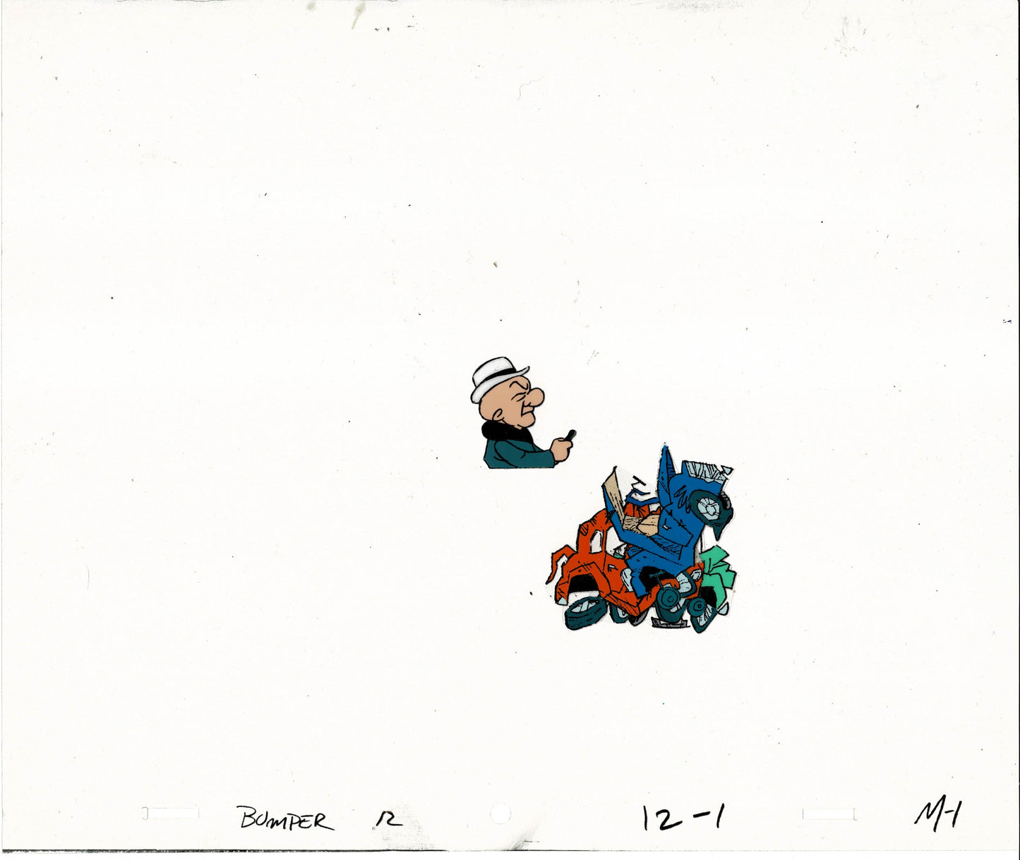 Mr Magoo Cartoon Collectible Cel Vintage Animated Art DePatie-Freleng 1977 M1