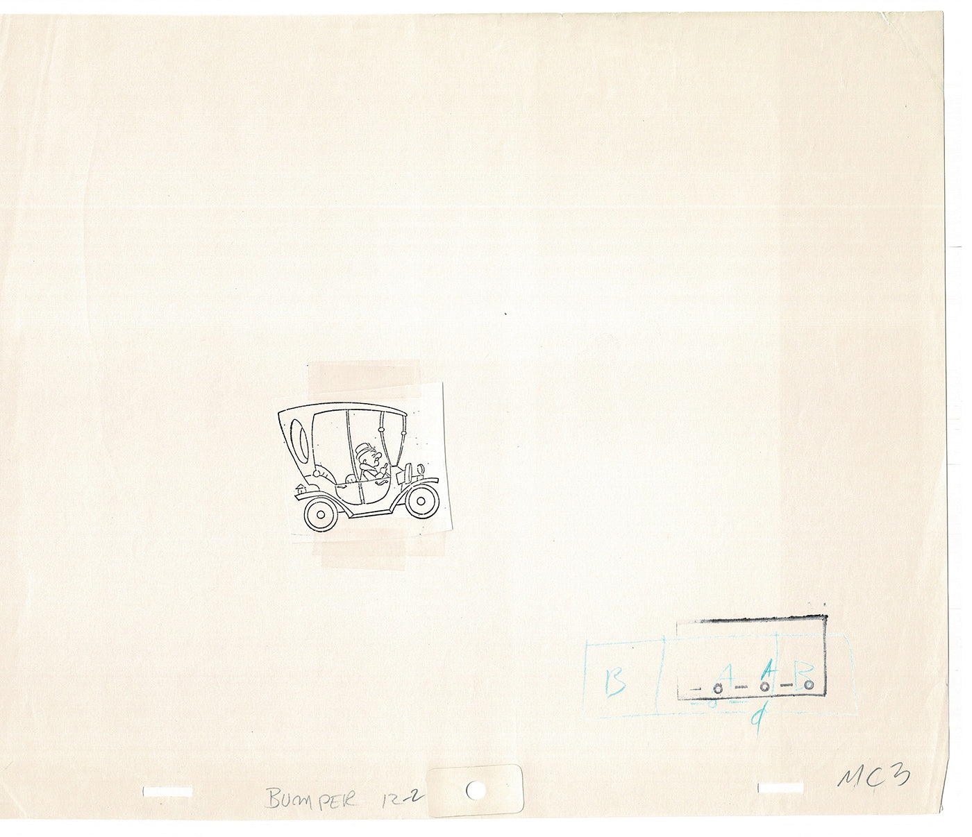 Mr Magoo Original Cartoon Production Animation Art Cel Drawing 1977 DePatie-Freleng Collectible Used On Screen A-12
