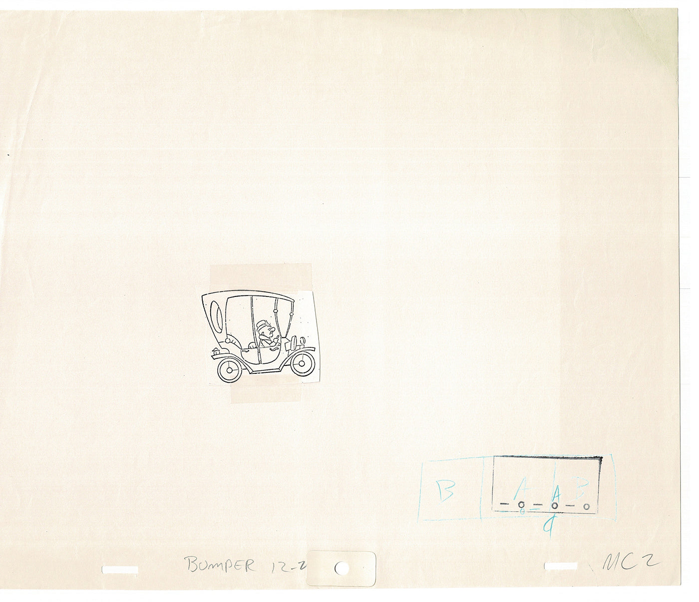 Mr Magoo Original Cartoon Production Animation Art Cel Drawing 1977 DePatie-Freleng Collectible Used On Screen A-13
