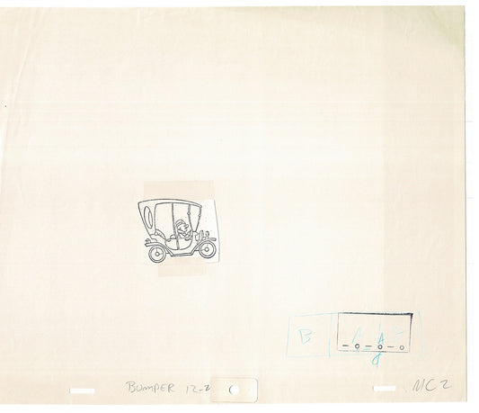 Mr Magoo Original Cartoon Production Animation Art Drawing COPY 1977 DePatie-Freleng Collectible Used On Screen A-13