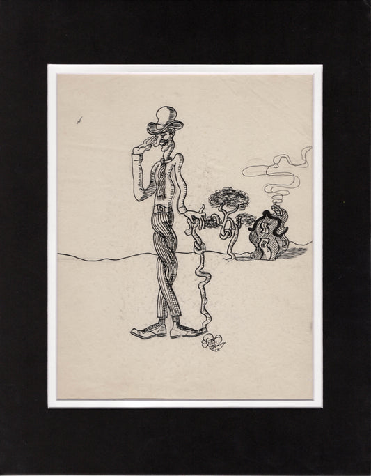 Robert McKimson Sr. 1928 Original Pen and Ink Illustration SIGNED and from His Estate 2