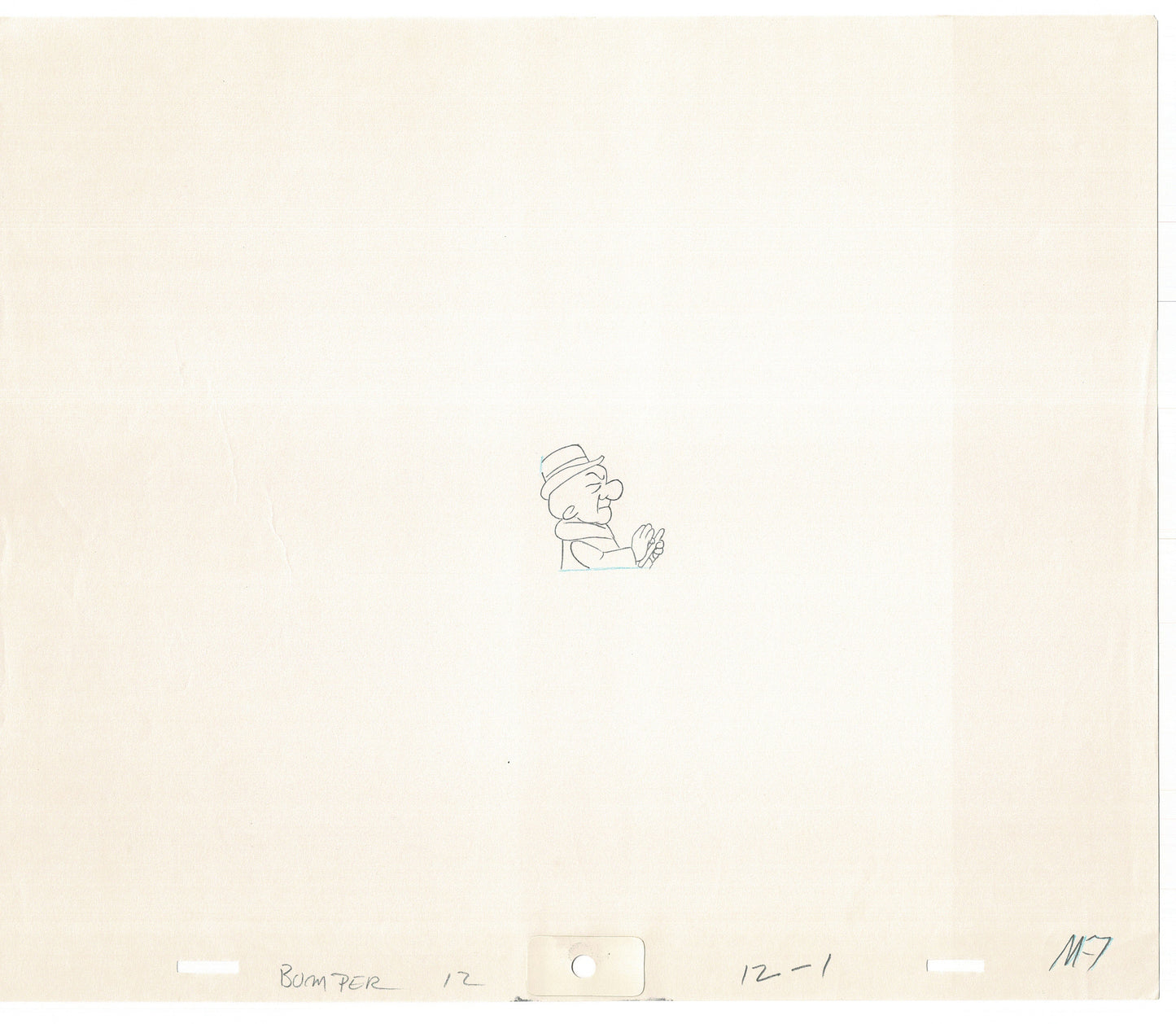 Mr Magoo Original Cartoon Production Animation Art Cel Drawing 1977 DePatie-Freleng Collectible Used On Screen A-1
