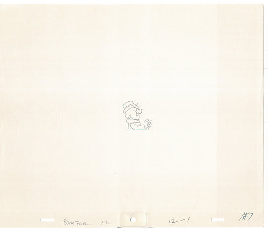 Mr Magoo Original Cartoon Production Animation Art Cel Drawing 1977 DePatie-Freleng Collectible Used On Screen A-1