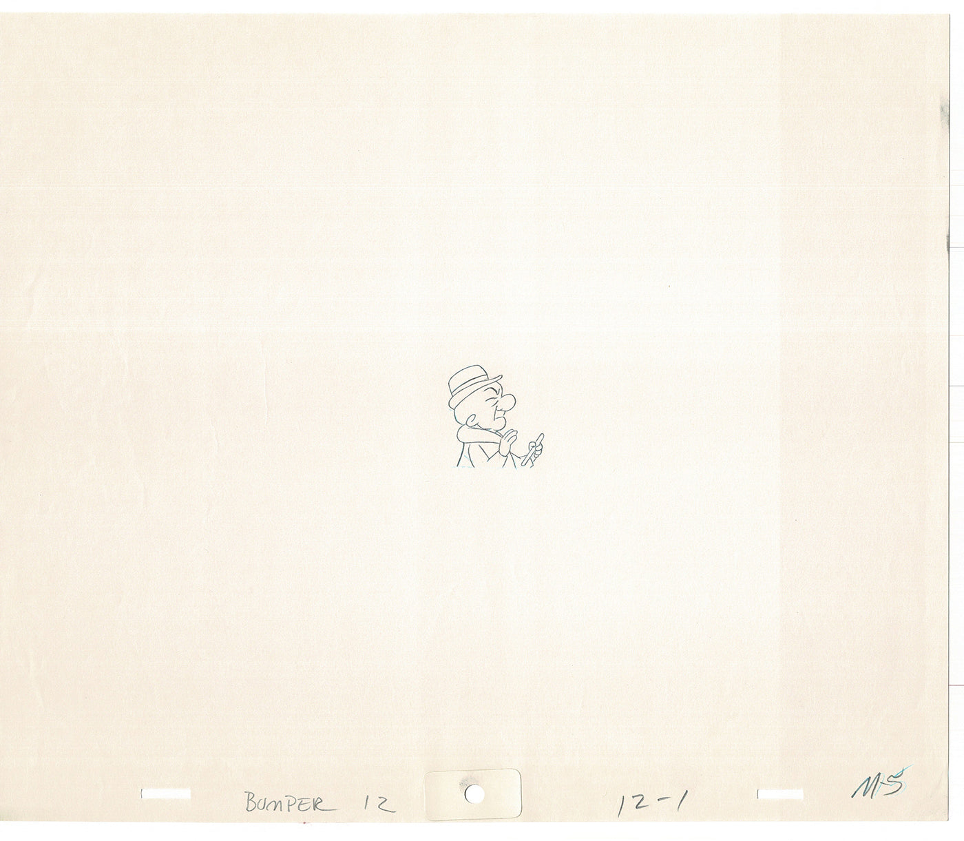 Mr Magoo Original Cartoon Production Animation Art Cel Drawing 1977 DePatie-Freleng Collectible Used On Screen A-4