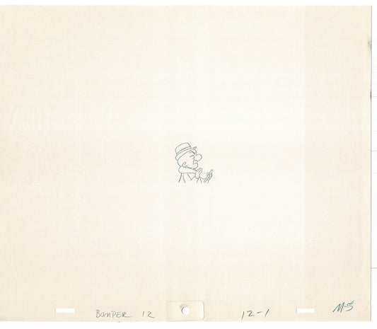Mr Magoo Original Cartoon Production Animation Art Cel Drawing 1977 DePatie-Freleng Collectible Used On Screen A-4