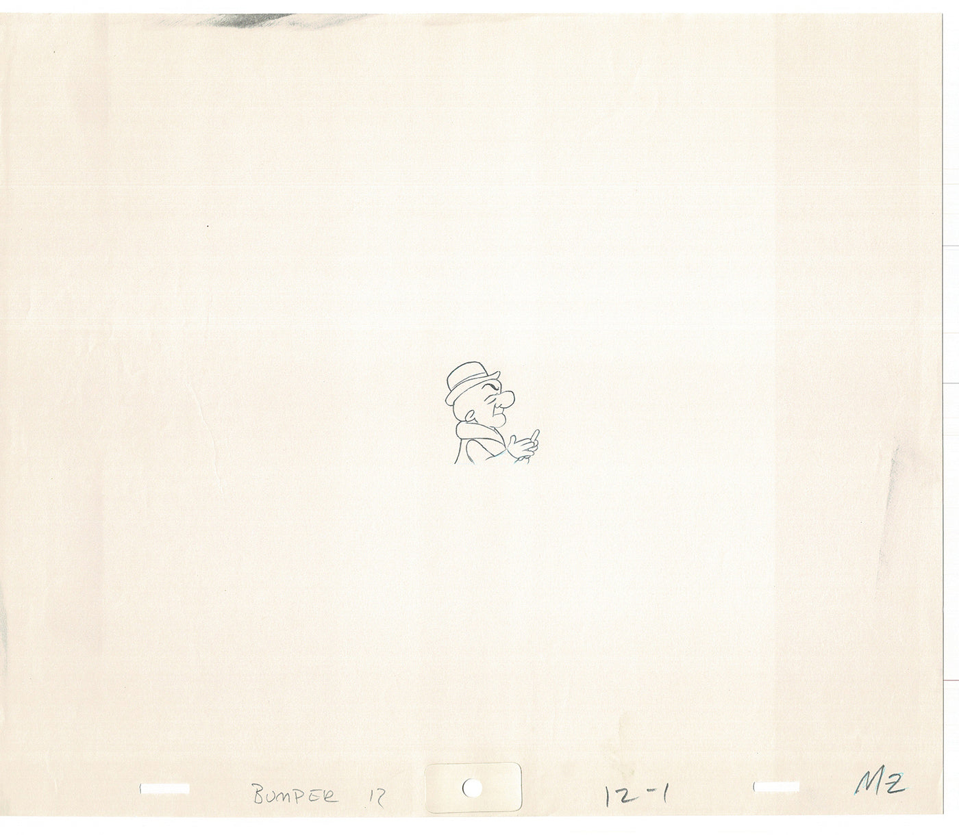 Mr Magoo Original Cartoon Production Animation Art Cel Drawing 1977 DePatie-Freleng Collectible Used On Screen A-5
