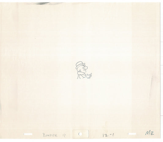 Mr Magoo Original Cartoon Production Animation Art Cel Drawing 1977 DePatie-Freleng Collectible Used On Screen A-5