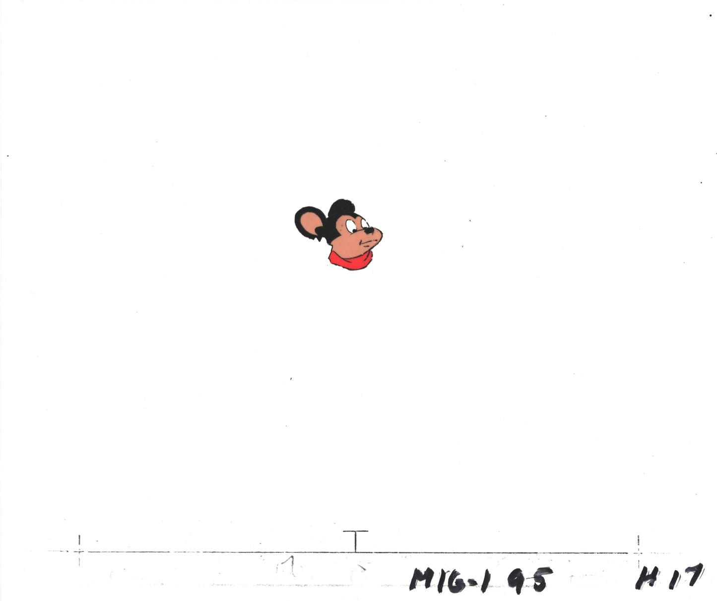 Mighty Mouse Cartoon Production Animation Cel and Drawing Filmation Anime Actually Used ON SCREEN C-mh17
