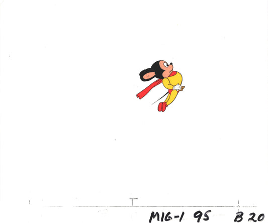 Mighty Mouse Cartoon Production Animation Cel and Drawing Filmation Anime Actually Used ON SCREEN C-mh20