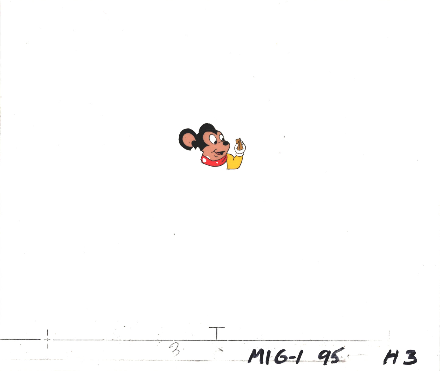 Mighty Mouse Cartoon Production Animation Cel and Drawing Filmation Anime Actually Used ON SCREEN C-mh3