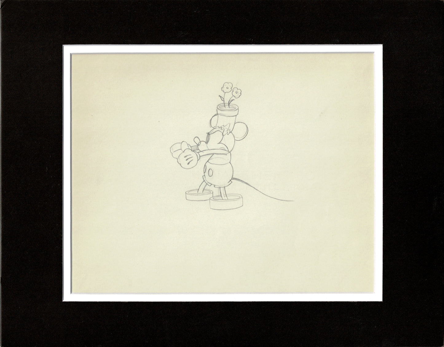 Mickey Mouse 1932 Original Production Animation Cel Drawing from Disney Wayward Canary 5