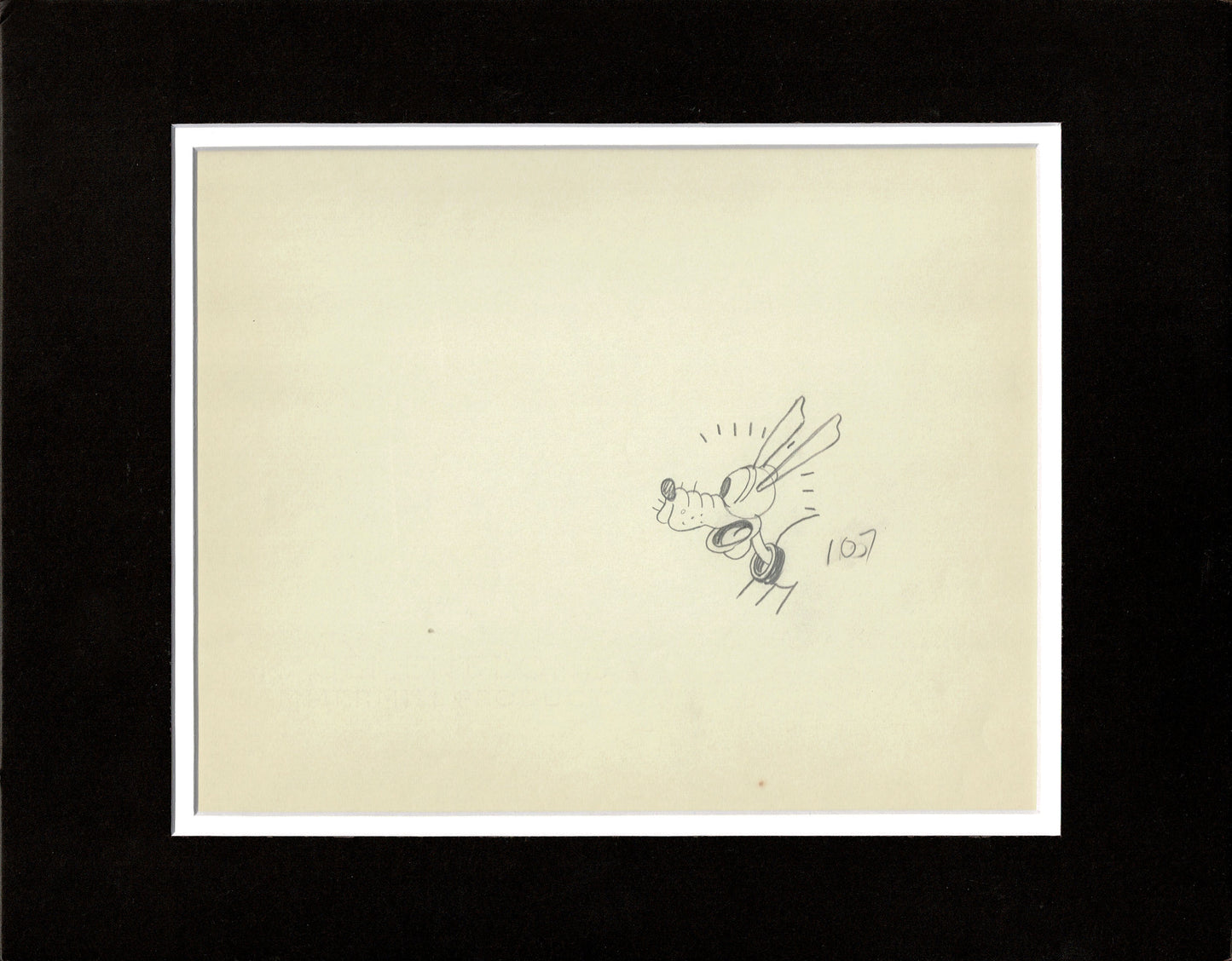 Mickey Mouse and Pluto 1932 Original Production Animation Cel Drawings (2 Lot) from Disney Mickeys Nightmare 59